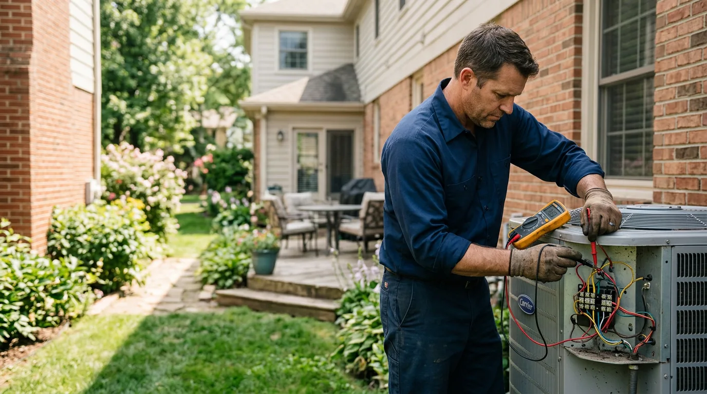 HVAC technician working near Mckinney, TX